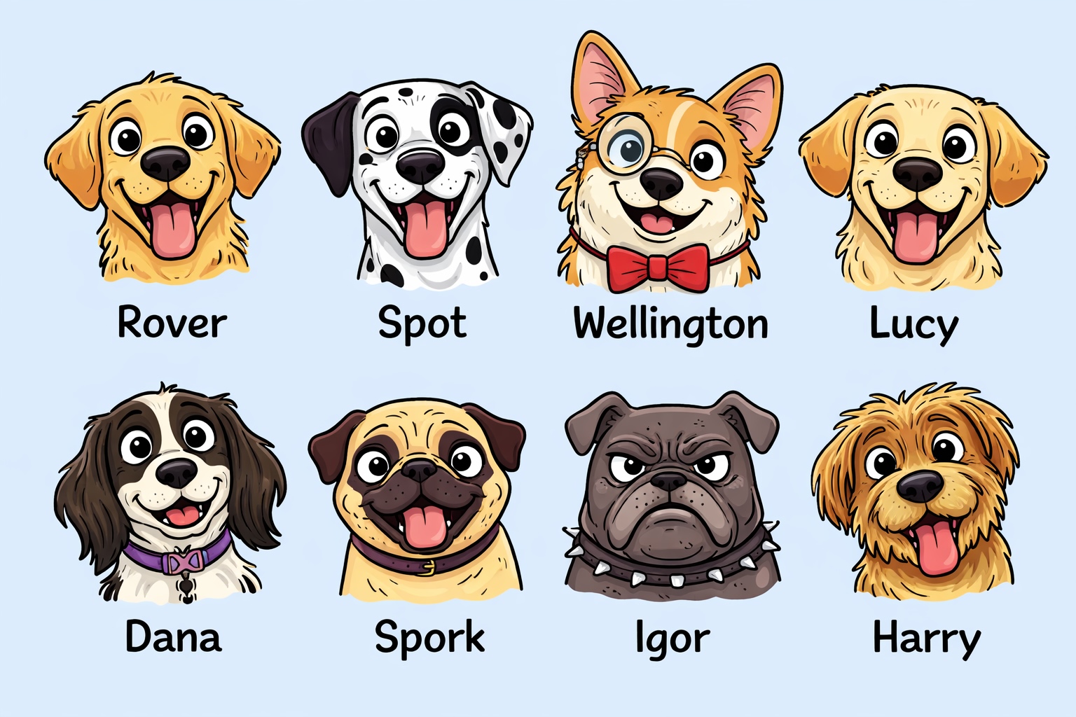 If Dogs Looked Like Their Names cartoon