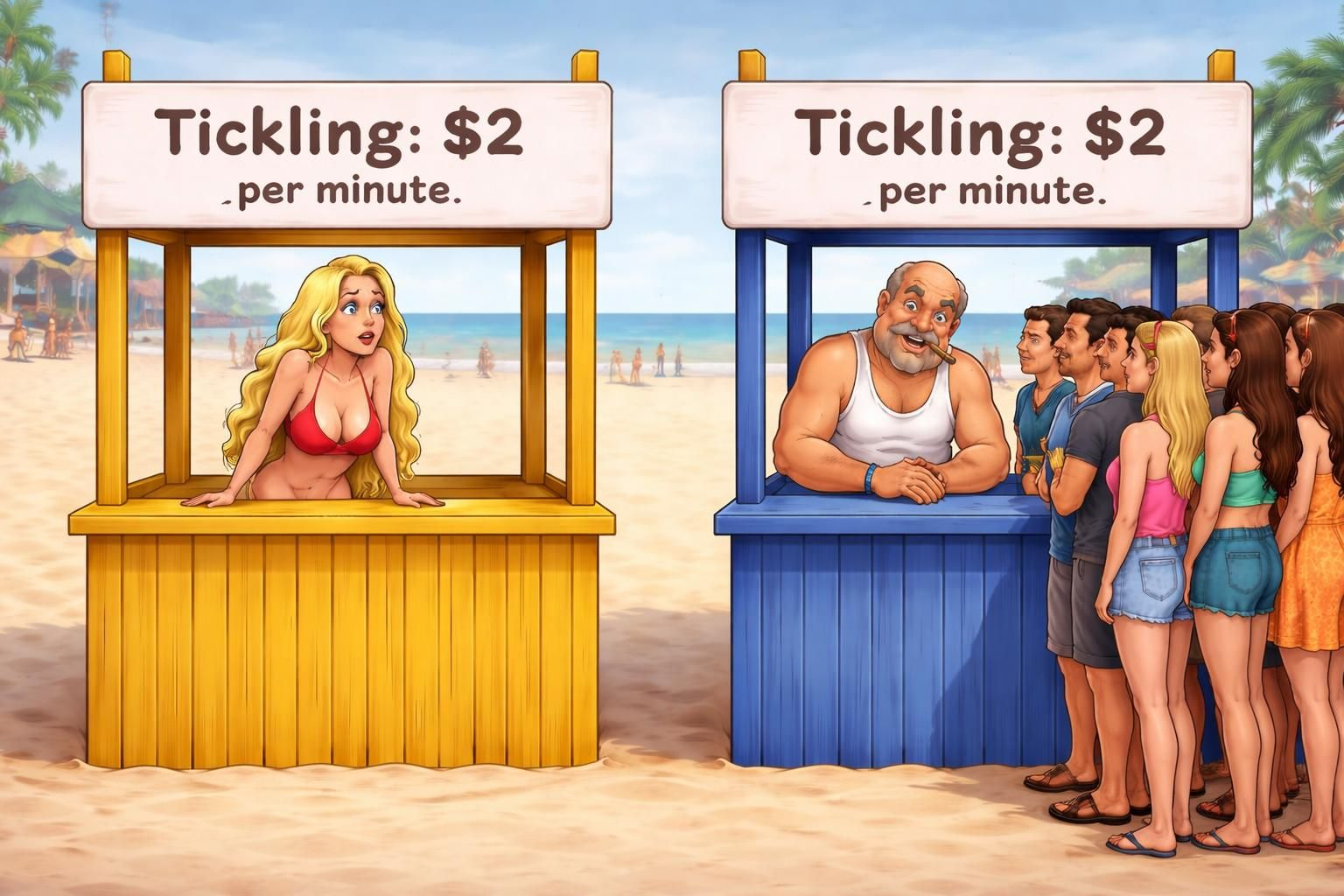 The World Is Lining Up cartoon